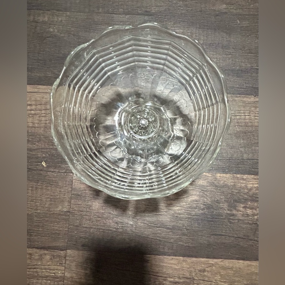 Clear Glass Decorative Bowl